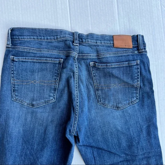 Lucky Brand Jeans Denim Crop Handcrafted Sweet Straight Leg Faded Comfy EUC 14 - Picture 3 of 9